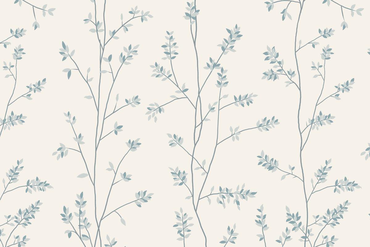 Shrub Blue mural by Hovia