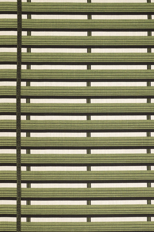Shutter Stripe Fabric by Jean Monro in New Mown Green