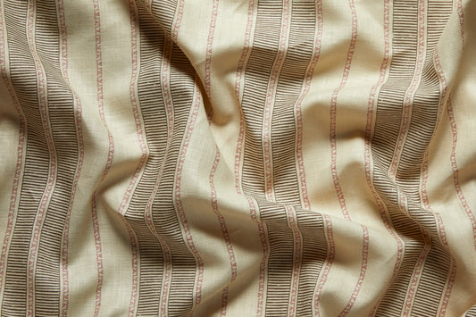 Sifnos Fabric by Flora Soames in Peat