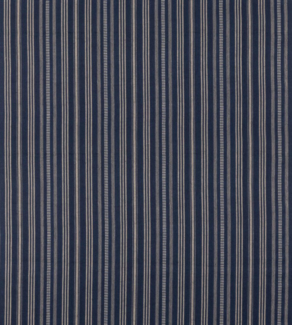 Signal Stripe Fabric by Mulberry Home Indigo