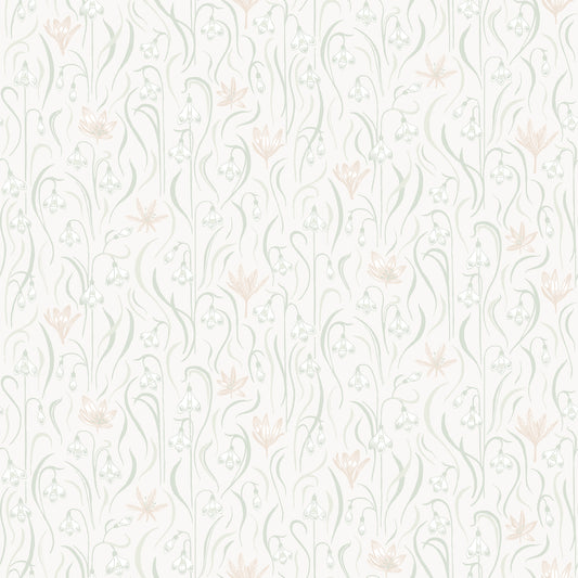 Signe Spring Green wallpaper by Sandberg