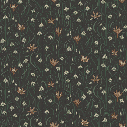 Signe Charcoal wallpaper by Sandberg