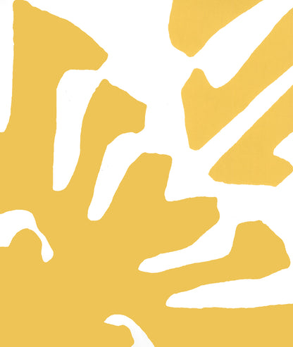 Sigourney Mustard on White wallpaper by China Seas