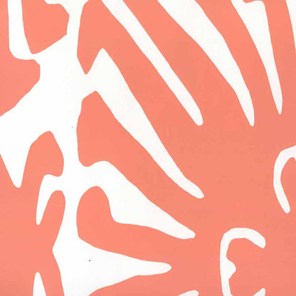 Sigourney Terracotta on White wallpaper by China Seas