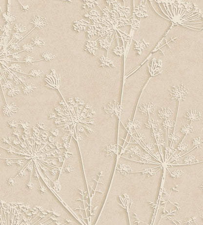 Silhouette Flowers Wallpaper by Eijffinger Beige/Sand