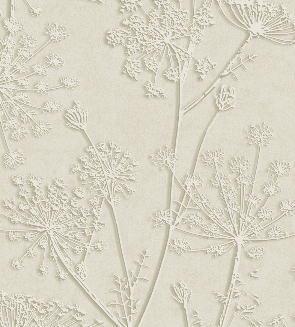 Silhouette Flowers Wallpaper by Eijffinger Green