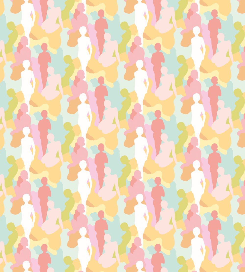 Silhouette Wallpaper by Ohpopsi Citrus Punch