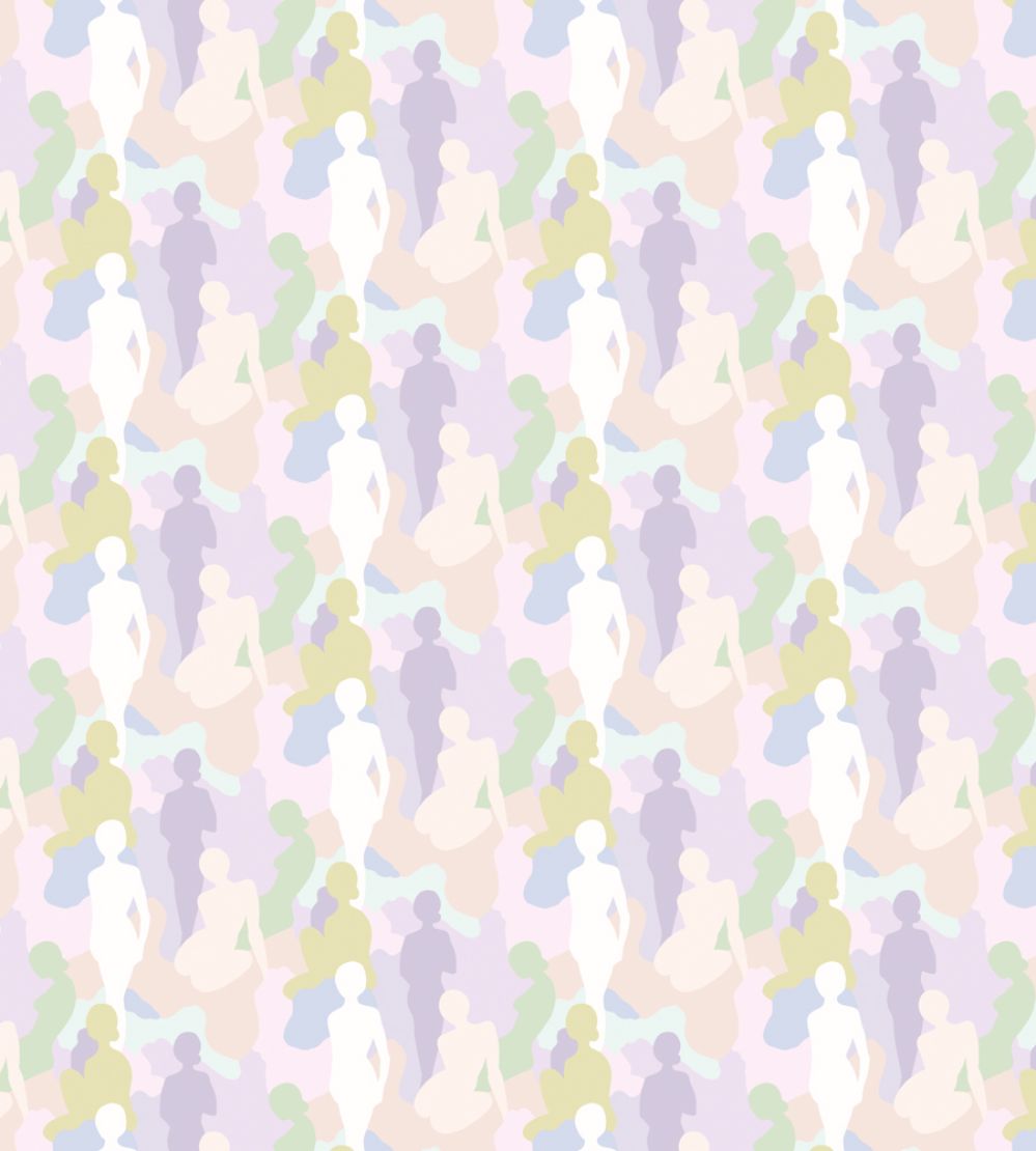 Silhouette Wallpaper by Ohpopsi Parma Violet