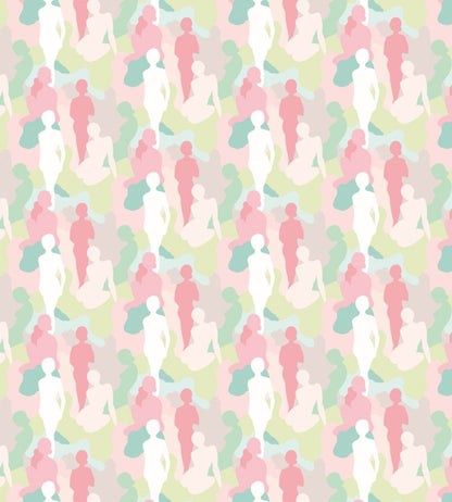 Silhouette Wallpaper by Ohpopsi Taffy Cream