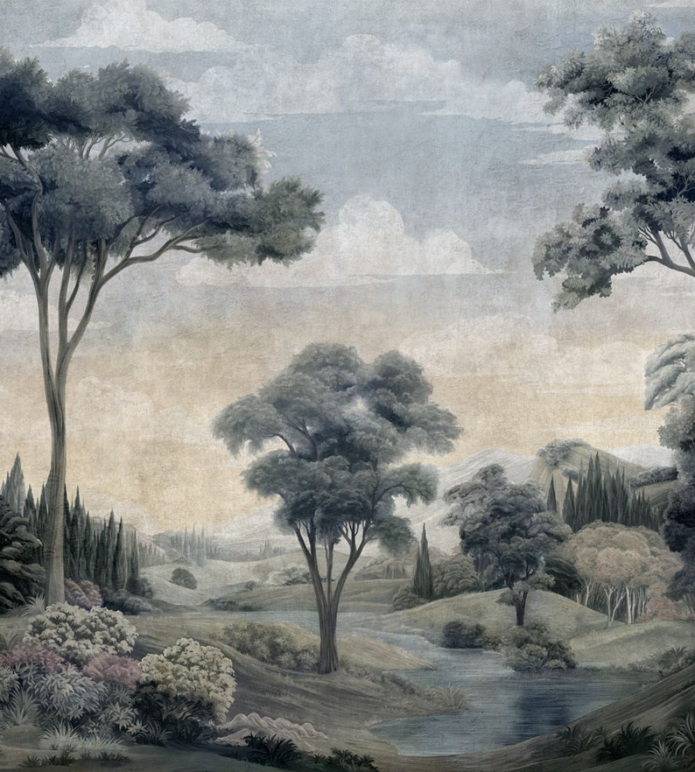 Silk Route Mural by Coordonne Sapphire