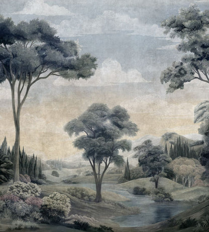 Silk Route Mural by Coordonne Sapphire