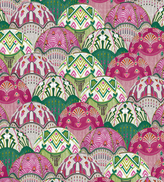 Silk Shades Wallpaper by Brand McKenzie Cerise