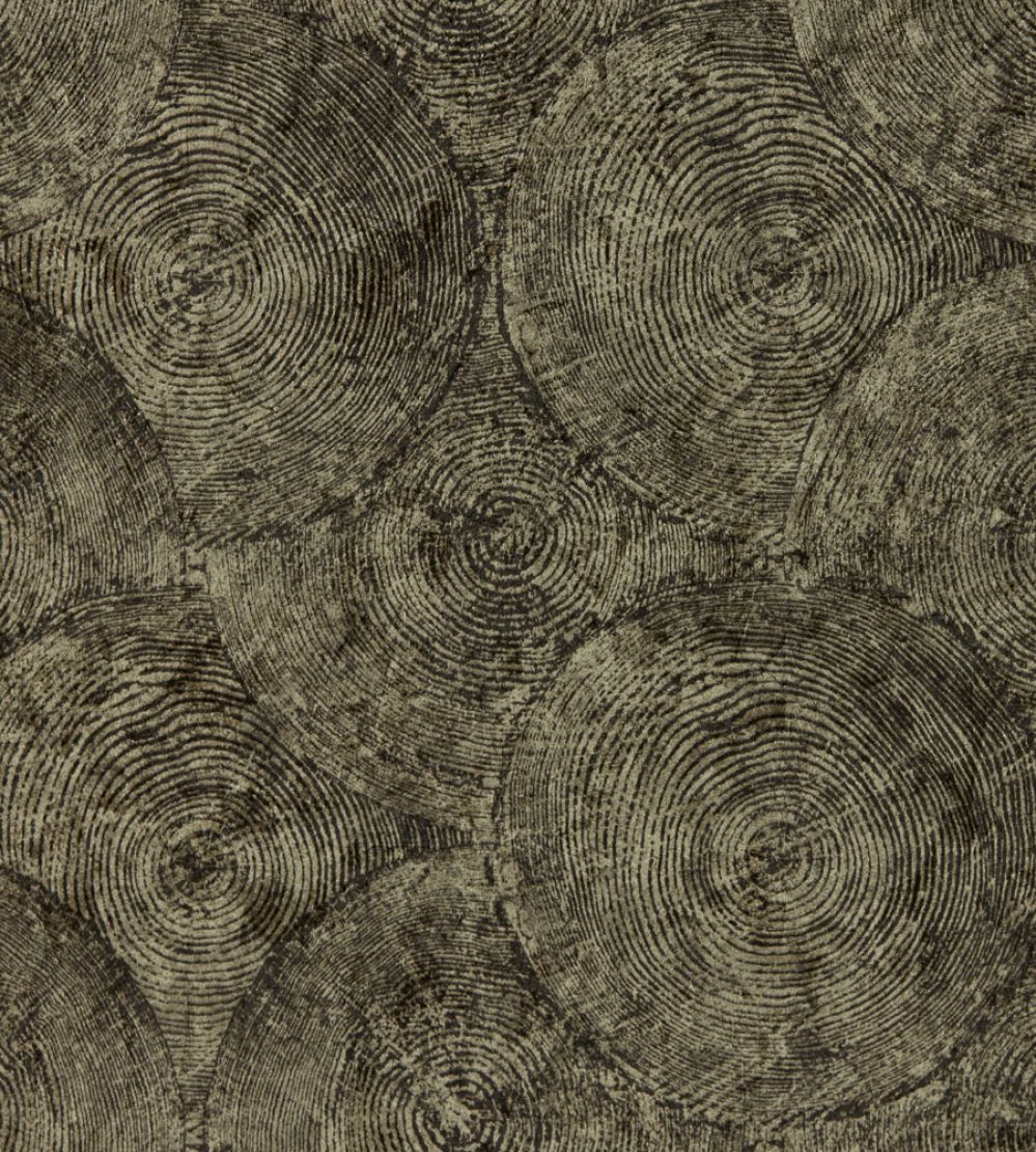 Silvan Wallpaper by Clarke & Clarke Charcoal/Gilver
