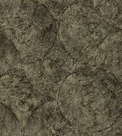 Silvan Wallpaper by Clarke & Clarke Charcoal/Gilver