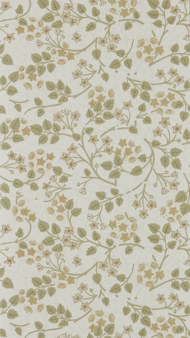 Silver Lime Wallpaper by Sanderson Lichen