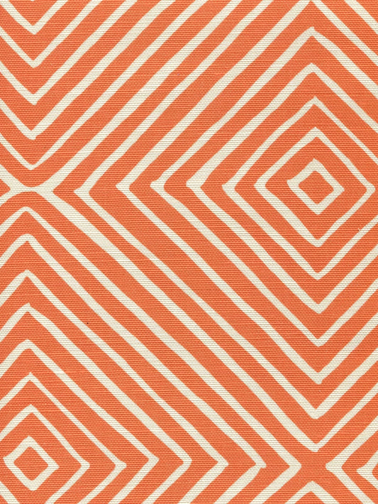 Silvio Small Scale Orange on Tint fabric by Alan Campbell