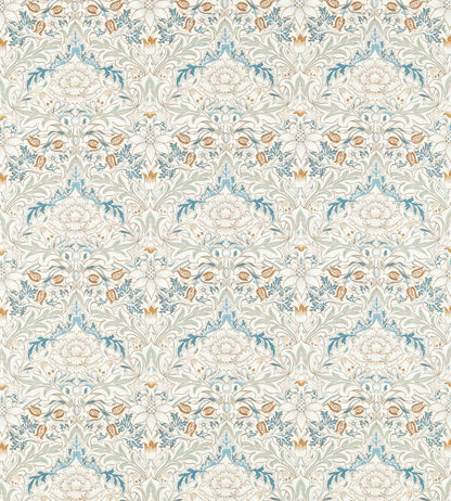 Simply Severn Fabric by Morris & Co Bayleaf / Annatto