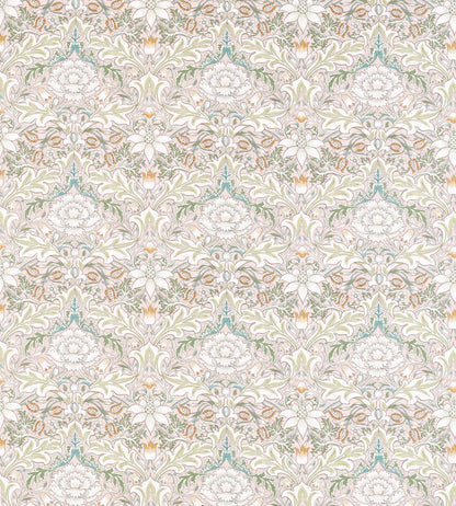 Simply Severn Fabric by Morris & Co Cochineal / Willow