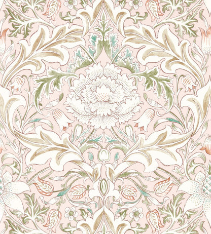 Simply Severn Wallpaper by Morris & Co Cochineal / Willow