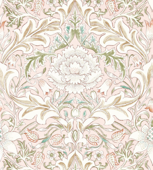 Simply Severn Wallpaper by Morris & Co Cochineal / Willow