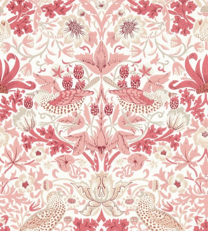 Simply Strawberry Thief Wallpaper by Morris & Co Madder