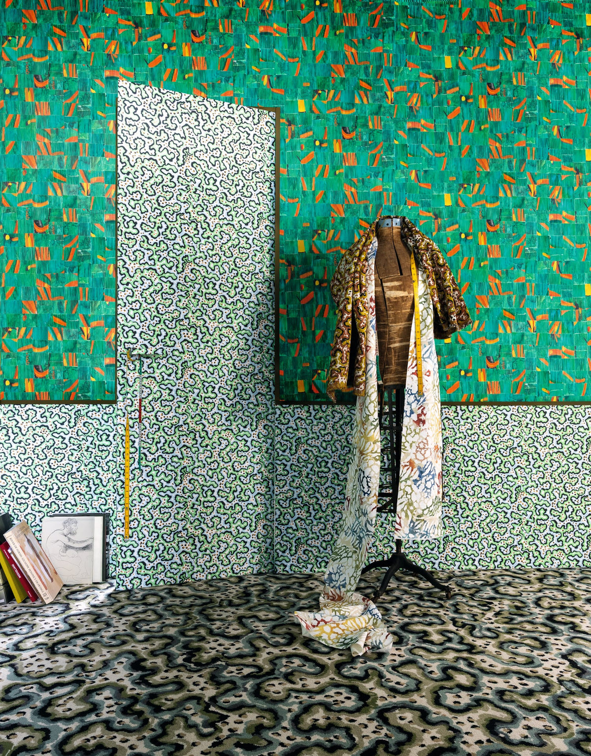 Sinularia Wallpaper by Pierre Frey shown in a room setting (view 1)