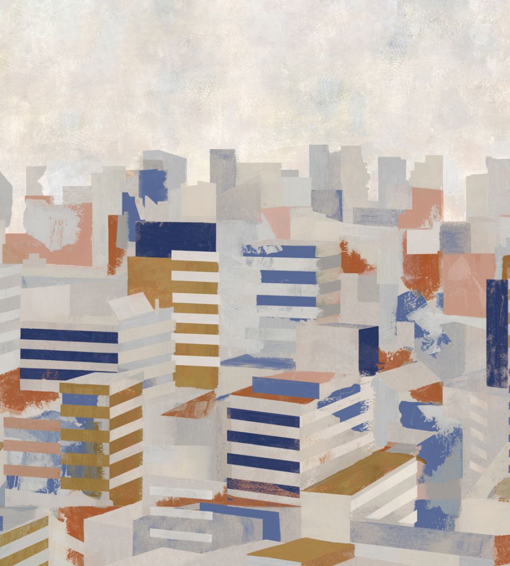 Skyline Mural by Tres Tintas Sky