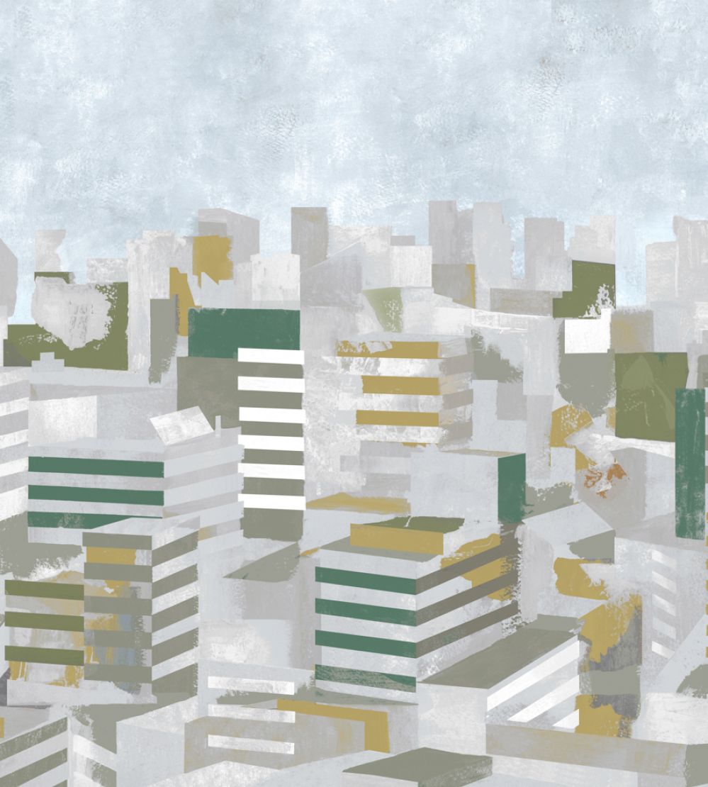 Skyline Mural by Tres Tintas Spring