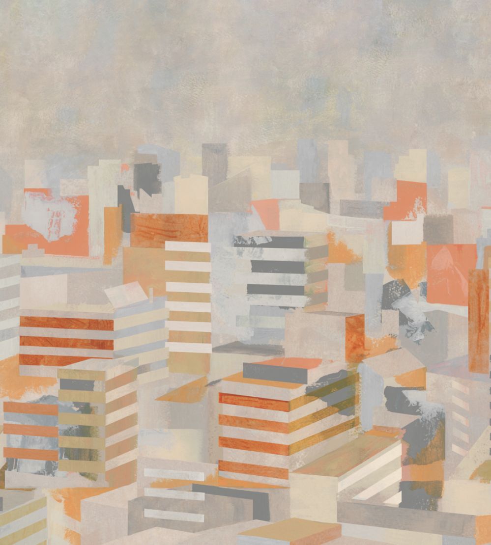 Skyline Mural by Tres Tintas Winter