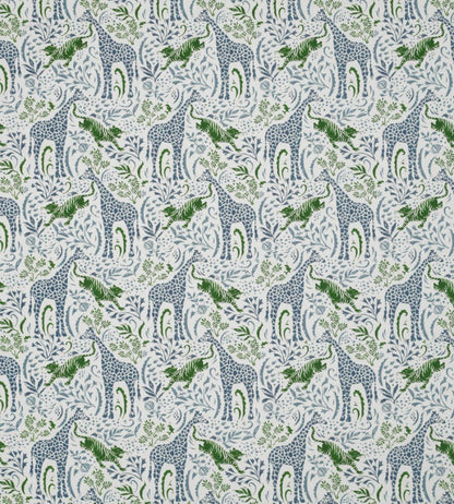 Sylvan Fabric by James Hare Blue/Green