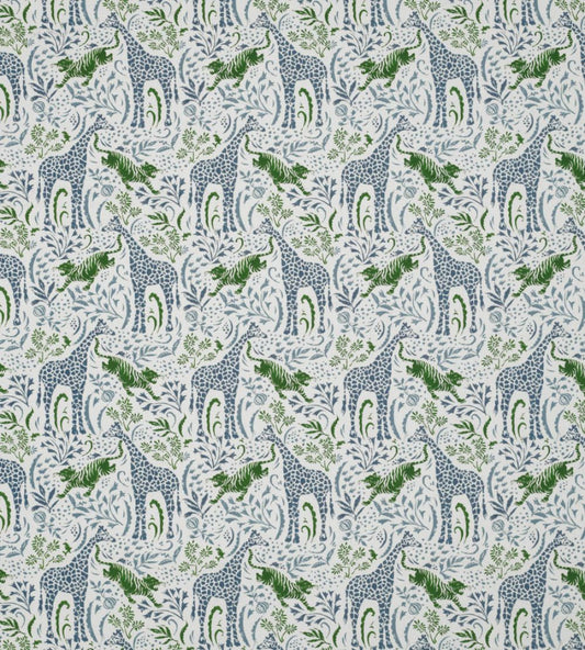 Sylvan Fabric by James Hare Blue/Green