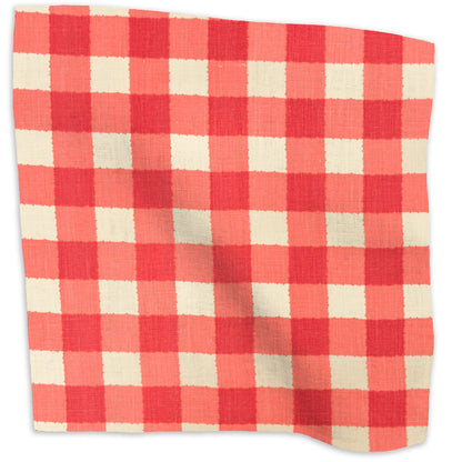 Small Check Fabric by Kathryn M. Ireland in Red