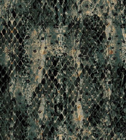 Snake Fabric by Arley House Lagoon