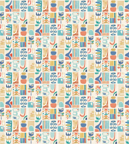 Snip Snip Wallpaper by Ohpopsi Indigo & Amber