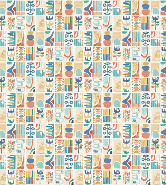 Snip Snip Wallpaper by Ohpopsi Indigo & Amber