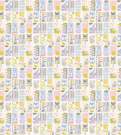 Snip Snip Wallpaper by Ohpopsi Lilac & Silver