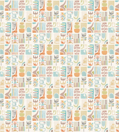 Snip Snip Wallpaper by Ohpopsi Sepia & Sage