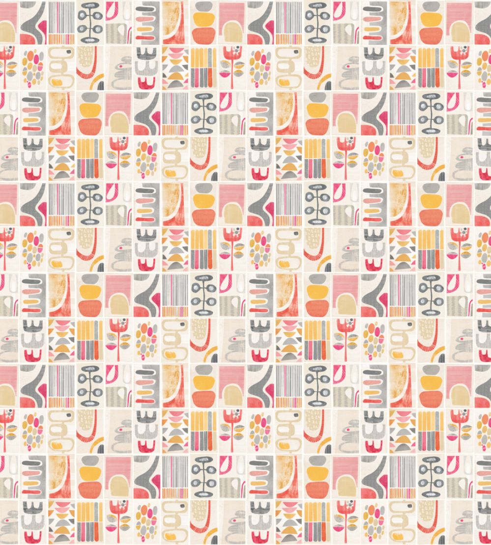 Snip Snip Wallpaper by Ohpopsi Tulip & Smoke