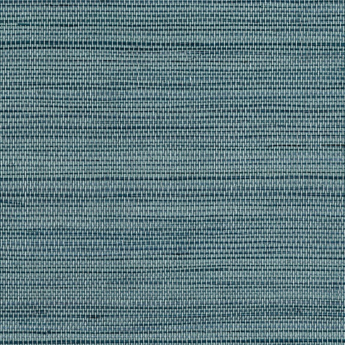 Soho Hemp Grasscloth Wallpaper by Phillip Jeffries in Teal Dynasty (PJ 5544)