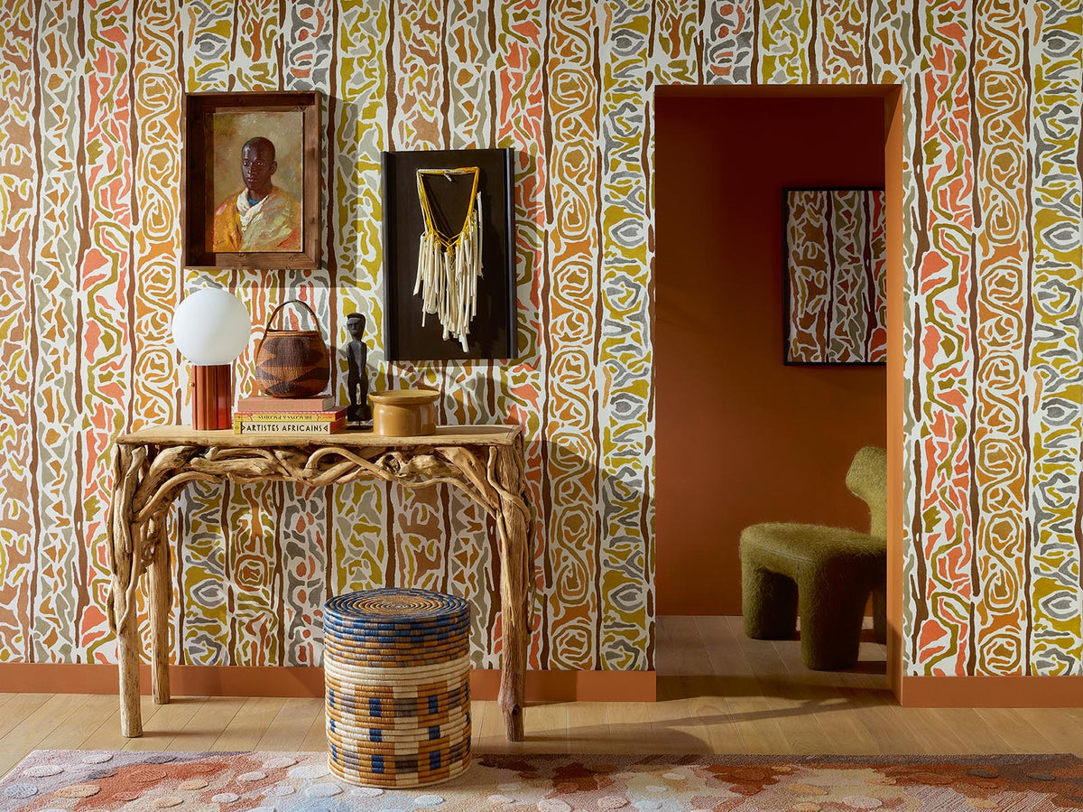 Sokone Wallpaper by Pierre Frey shown in a room setting (view 2)