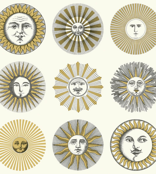 Soli Wallpaper by Cole & Son Cream & Gold