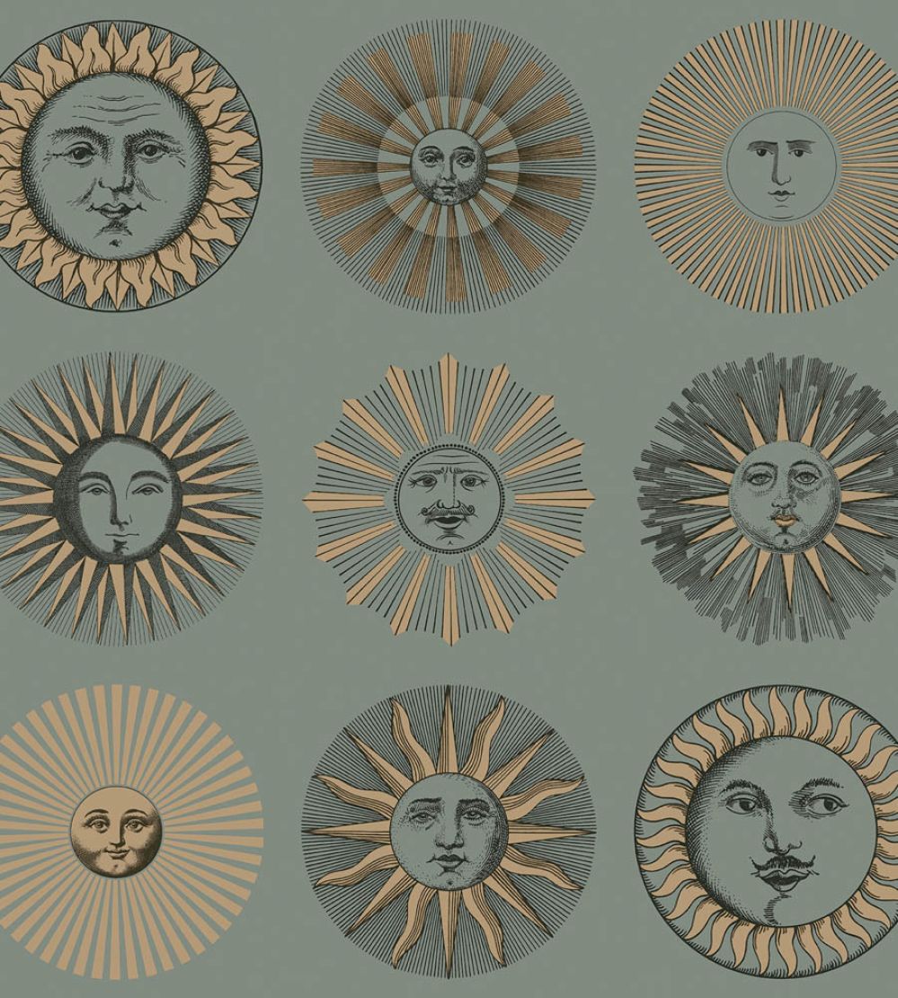 Soli Wallpaper by Cole & Son Sage & Rose Gold