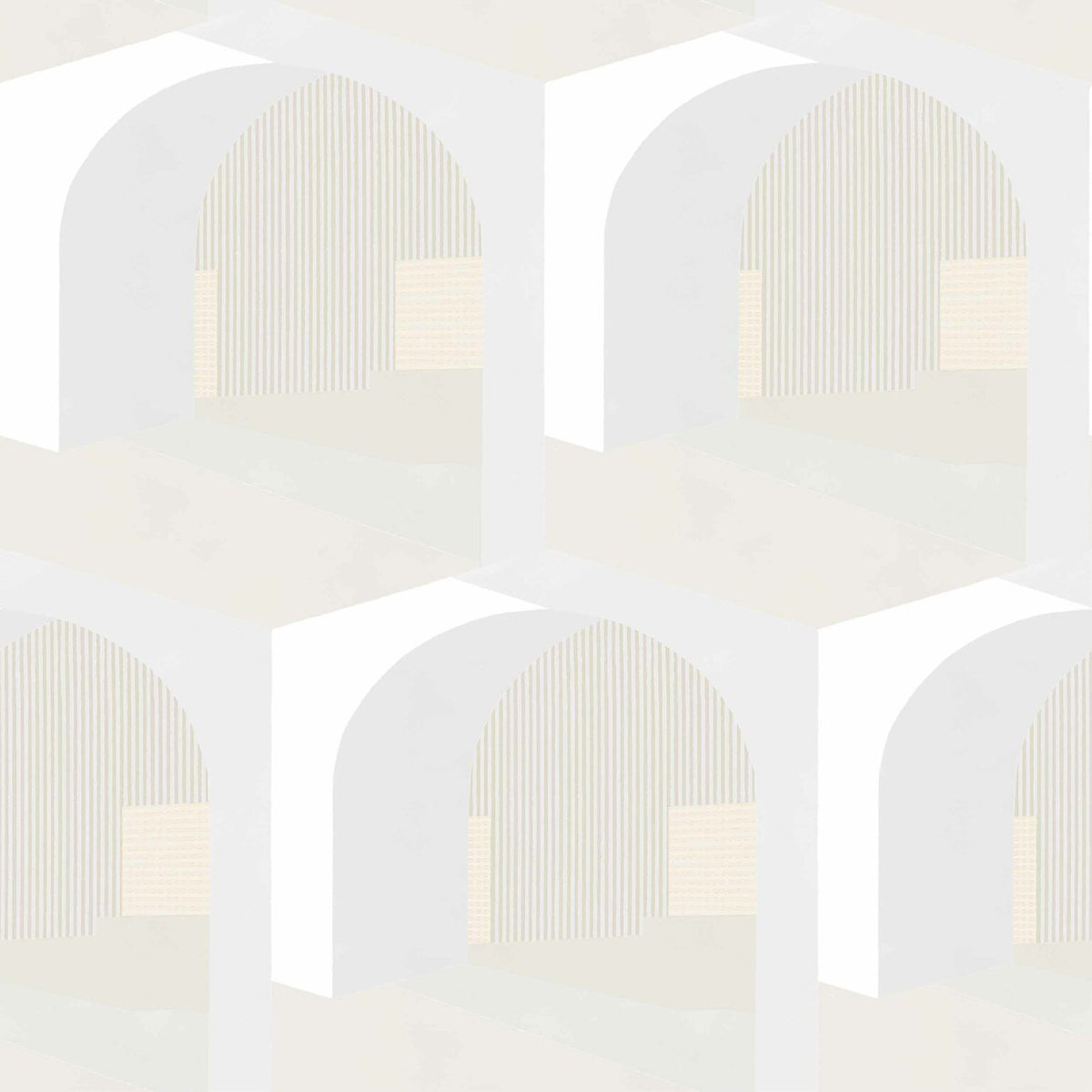 Soller wallpaper by Coordonné in Ivory, flat pattern view