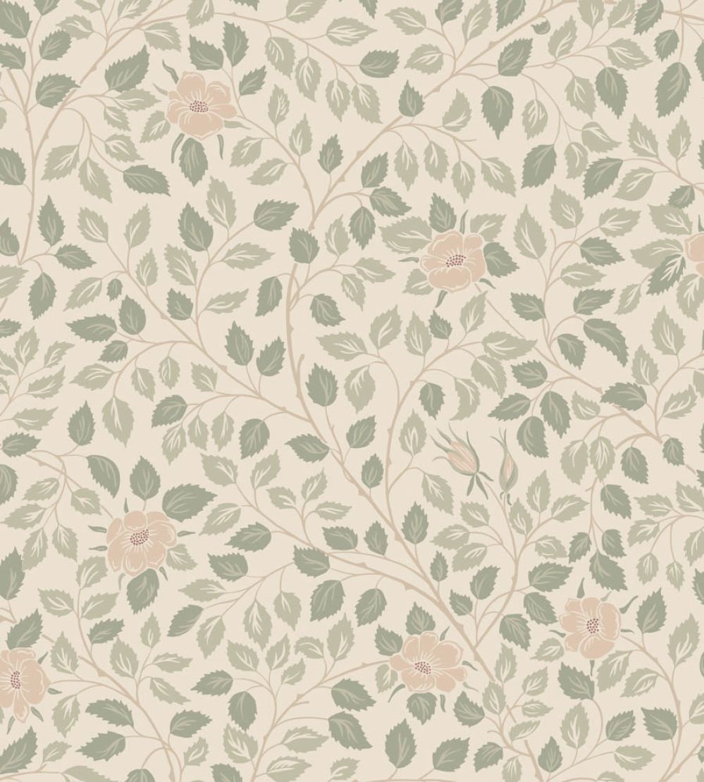 Solliden Wallpaper by Sandberg Spring Green