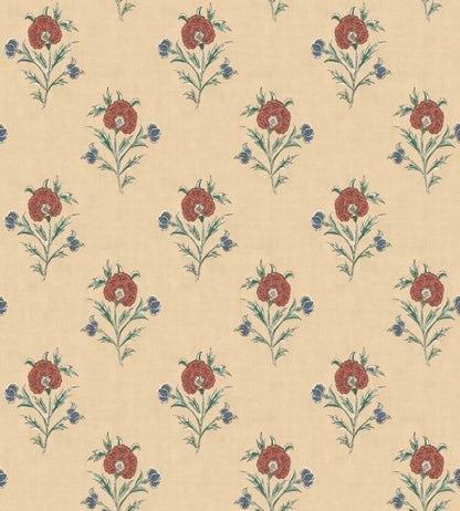 Somerton Wallpaper by Mulberry Home Red/Green