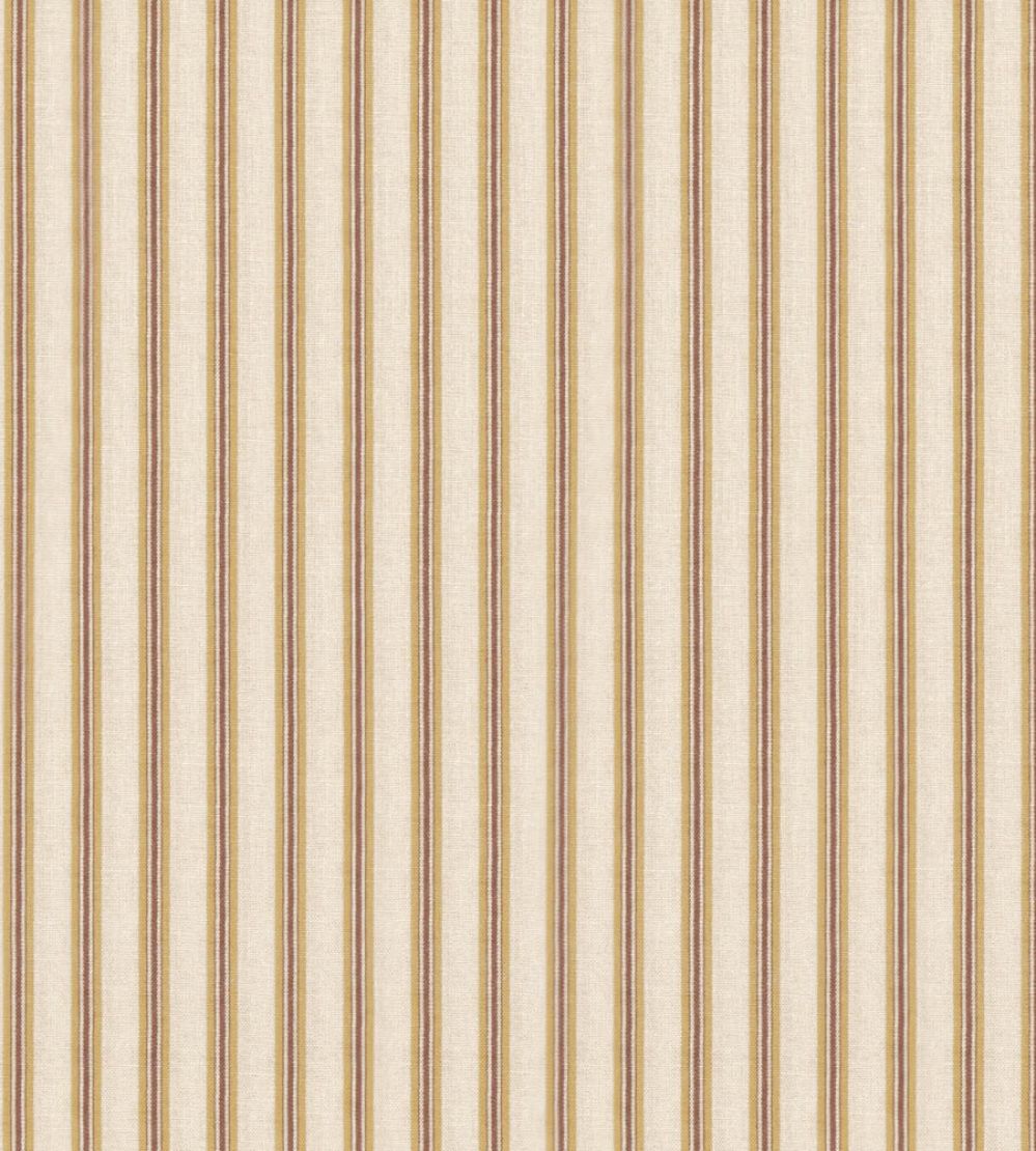 Somerton Stripe Fabric by Mulberry Home Ochre