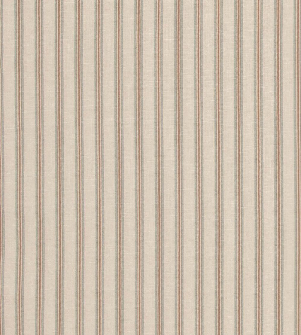 Somerton Stripe Fabric by Mulberry Home Old Blue