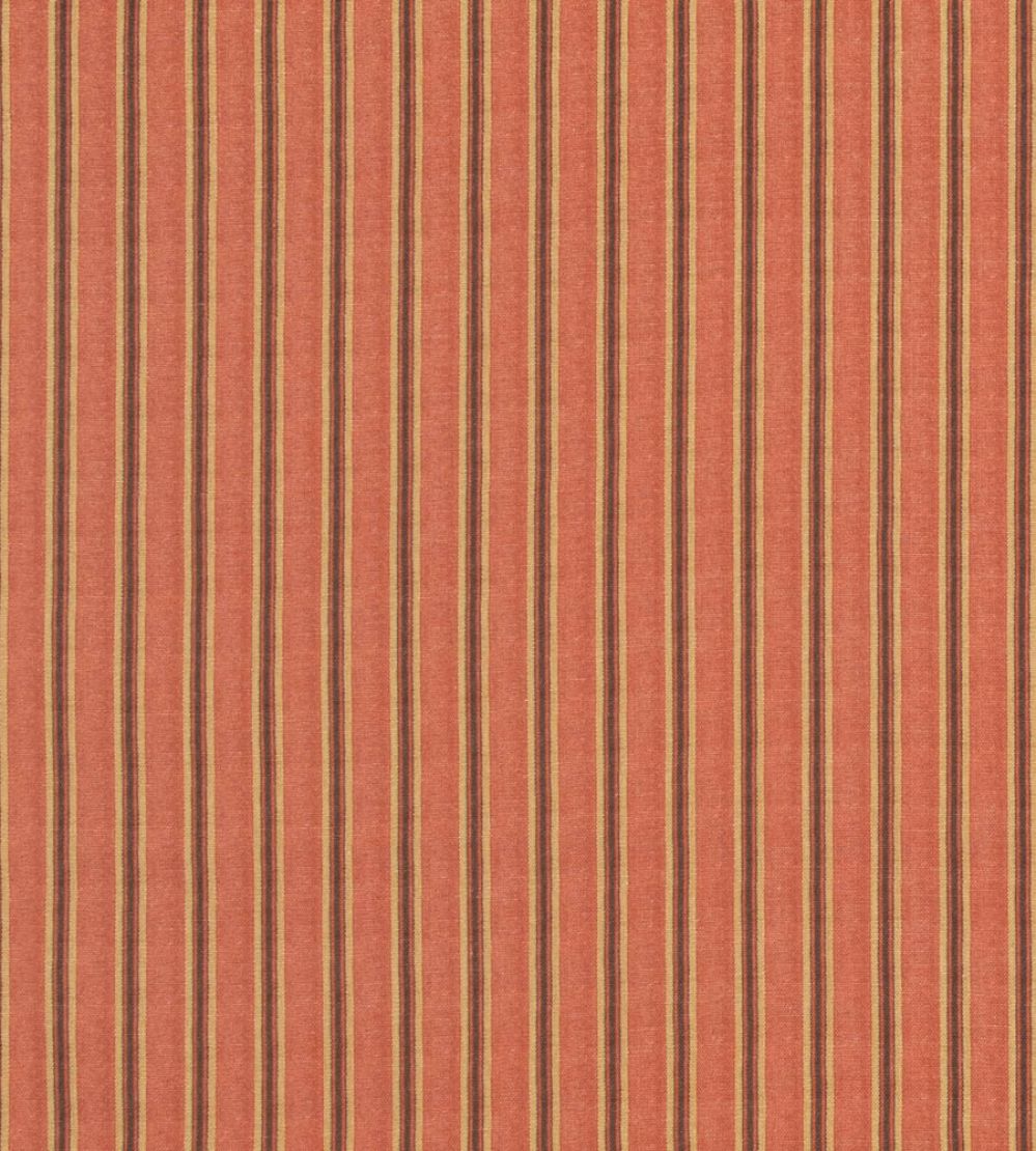 Somerton Stripe Fabric by Mulberry Home Russet