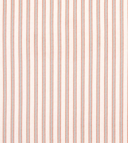 Somerton Stripe Fabric by Mulberry Home Russet/Teal