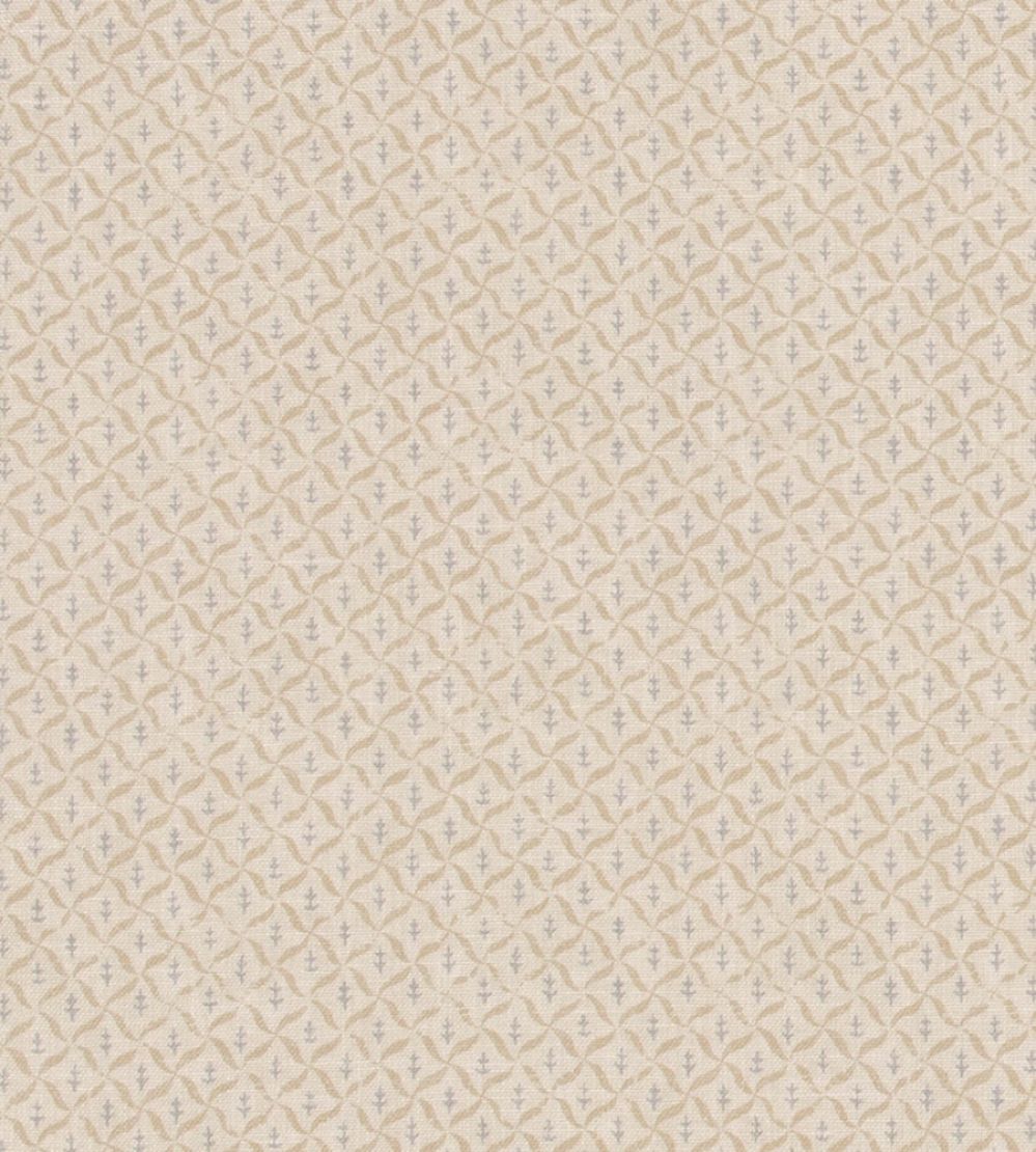 Somerton Trellis Fabric by Mulberry Home Old Blue